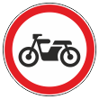 Дорожный знак 3.5 «Движение мотоциклов запрещено» (металл 0,8 мм, III типоразмер: диаметр 900 мм, С/О пленка: тип А инженерная)